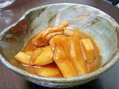 ちょっぴり韓国風　筍のピリ辛煮　